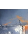 SOUND OF SILENCE II 140x100 cm NOWOCZESNY OBRAZ NAMALOWANY NA PŁÓTNIE